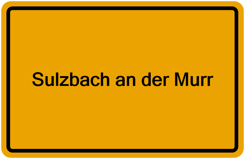 Handelsregisterauszug Sulzbach an der Murr
